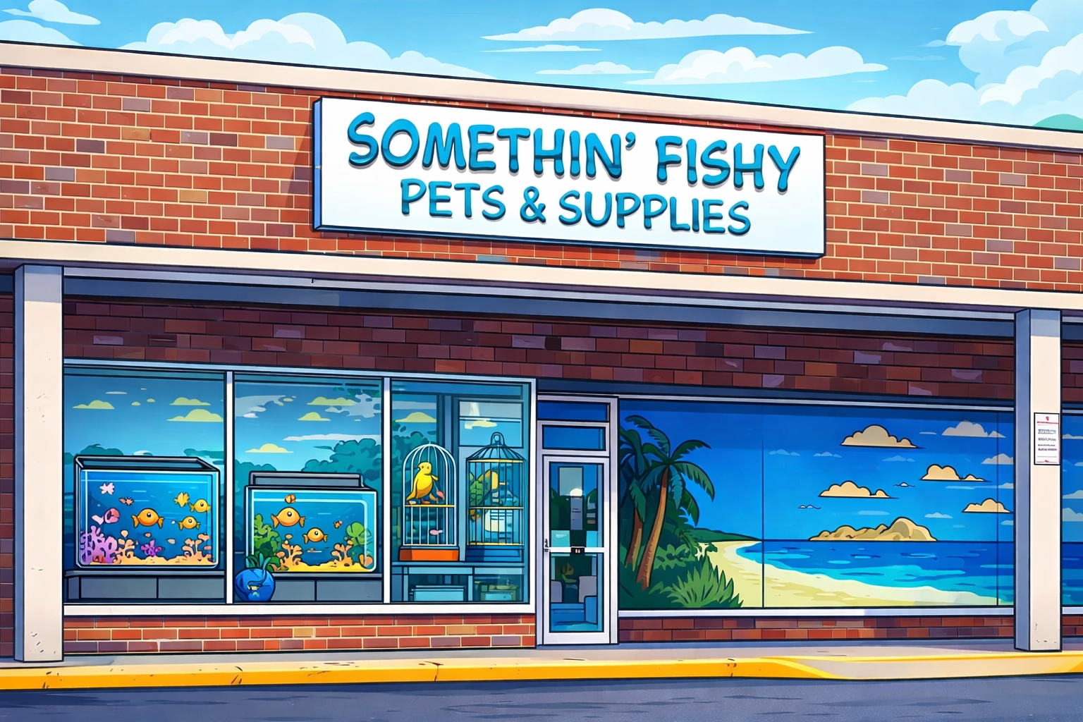 Something Fishy Pets store front in Fox Lake Illinois